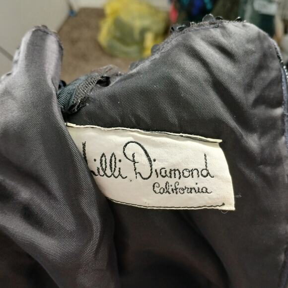 Lilli Diamond Vintage Sequins Velvet Dress Size XS - Picture 8 of 8